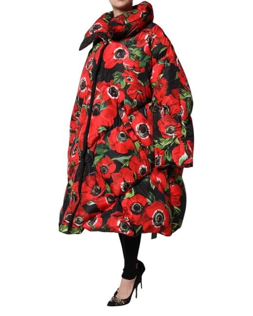 Dolce & Gabbana Red Winter Jackets