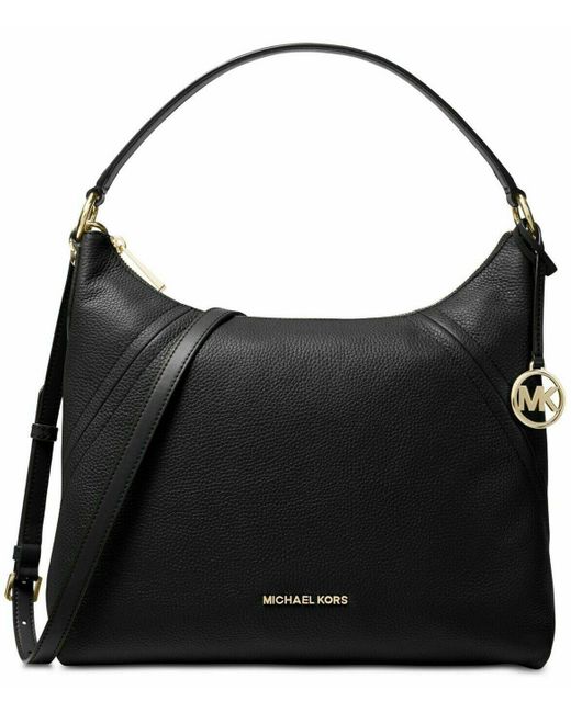 Michael Kors Aria Large Shoulder Bag in Black Lyst