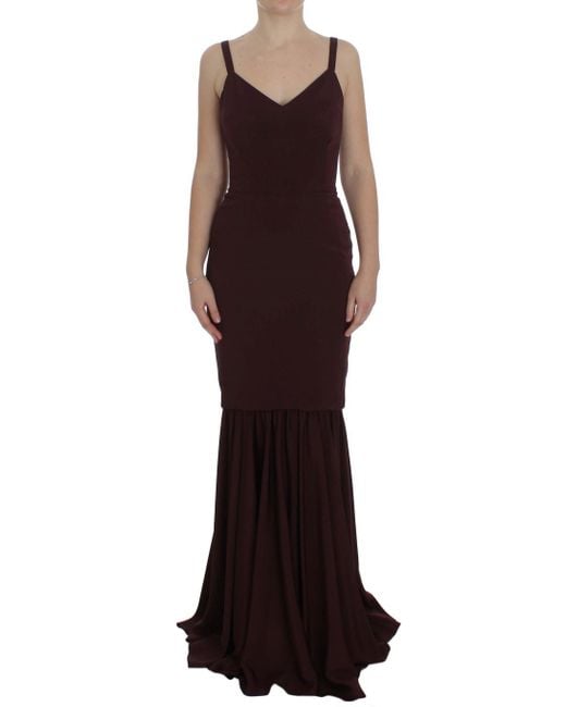 Dolce & Gabbana Black Stretch Full Length Sheath Dress
