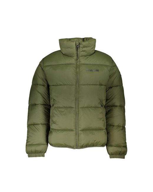Napapijri Green Verde Poliammide Jacket for men