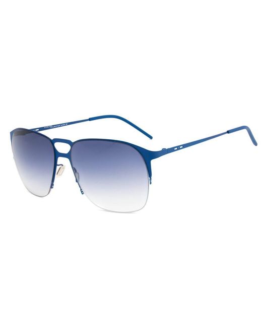 Italia Independent Blue Metal Sunglasses