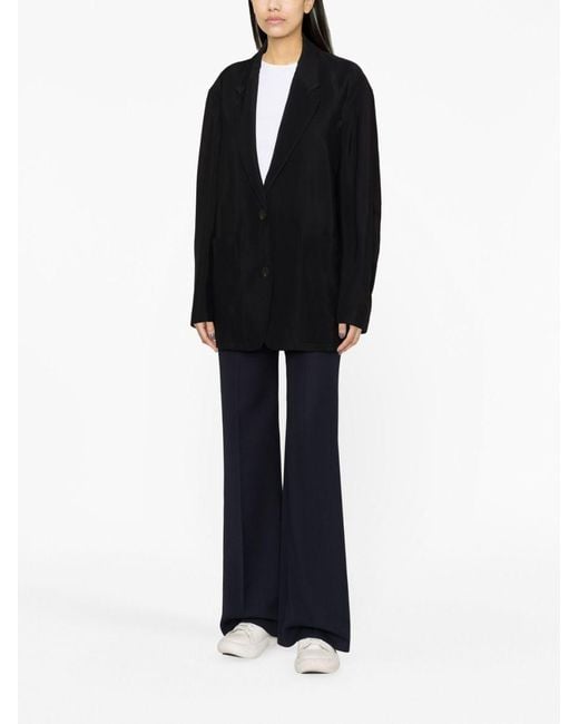 Studio Nicholson Black Conde Single-breasted Blazer
