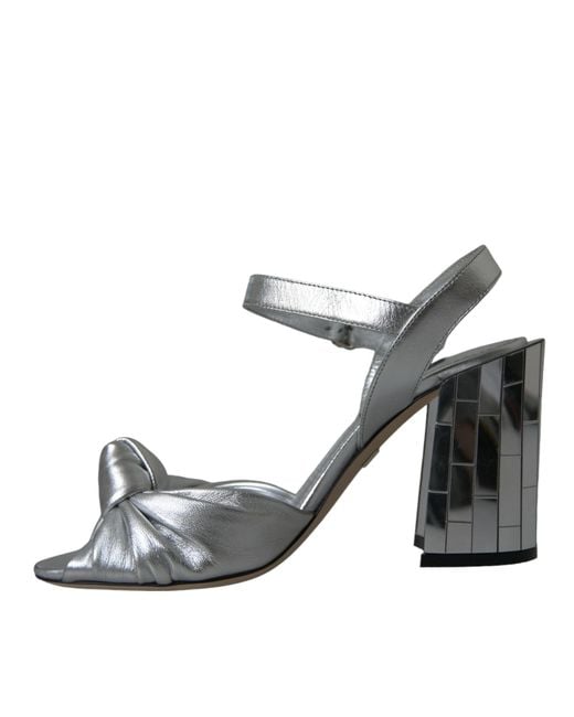 Dolce & Gabbana Gray High Heel Sandals