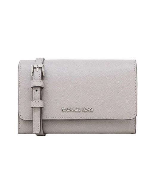 Michael kors jet set crossbody pearl grey Clearance
