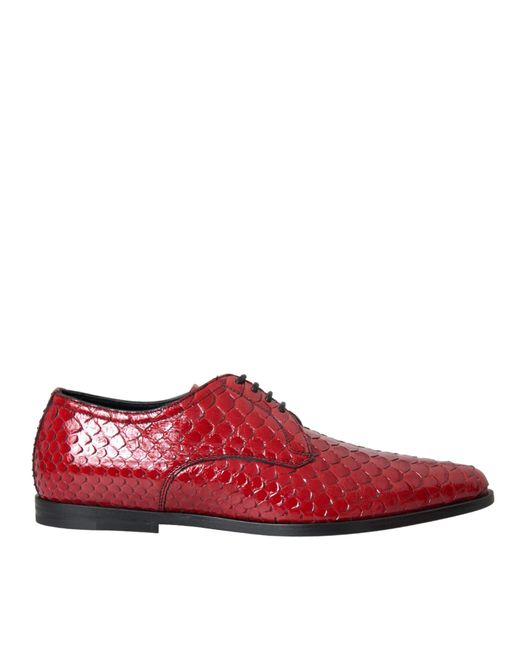 Dolce & Gabbana Textured Varnished Derby Formal Shoes for men
