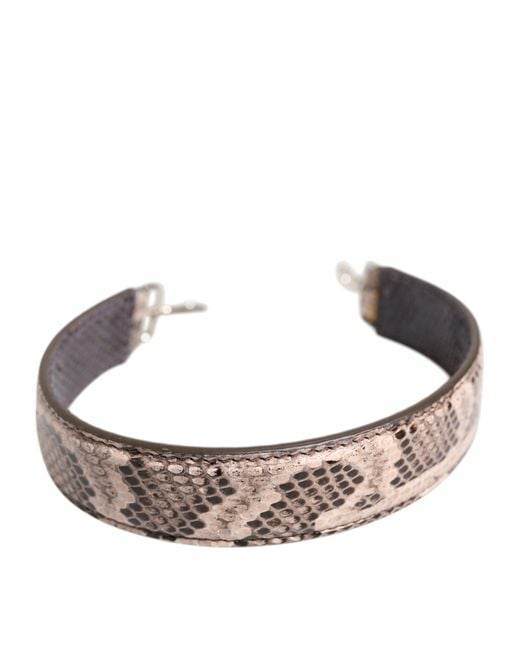 Dolce & Gabbana Natural Exotic Leather Handbag Accessory Shoulder Strap