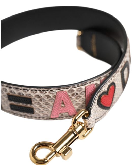 Dolce & Gabbana Pink Dg Amore Patch Bag Accessory Shoulder Strap