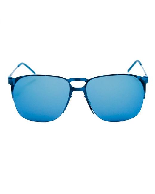 Italia Independent Blue Metal Sunglasses