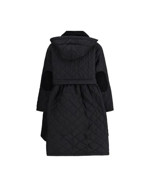 Barbour Black Polyester Coat