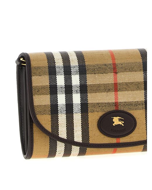 Burberry Gray 'Highlands' Wallet On Chain