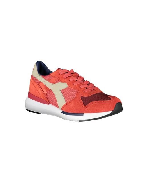 Diadora Red Rosso Leather Sneaker