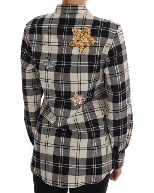 Dolce & Gabbana Gray Fairy Tale Crystal Shirt