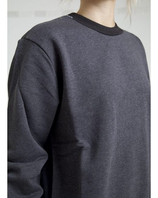 Dolce & Gabbana Gray Oversized Knitwear Sweater Tsh8085