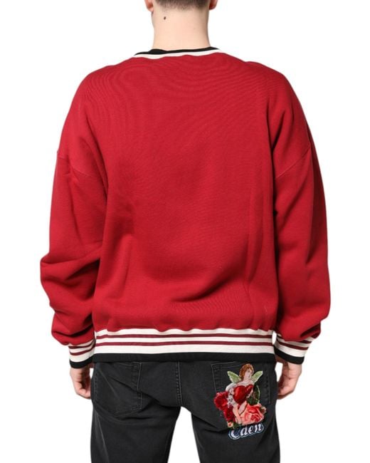 Dolce & Gabbana Red Queen Angels Sweatshirt for men