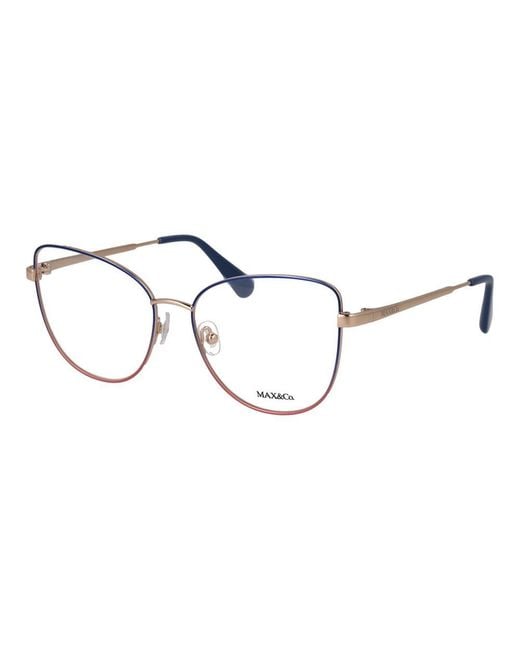 MAX&Co. Metallic Blue Metal Glasses (frames)