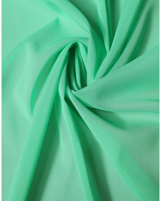 Dolce & Gabbana Green Silk Neck Wrap Shawl Stole 200Cm X 64Cm Scarf
