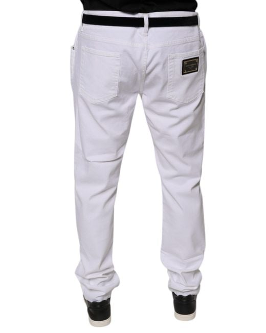 Dolce & Gabbana Blue Cotton Jeans for men