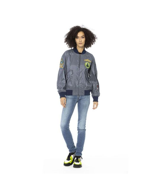 MR & MRS Blue Polyamide Jackets & Coat