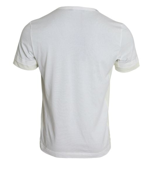 Dolce & Gabbana Gray Cotton Pocket Short Sleeves T-Shirt for men
