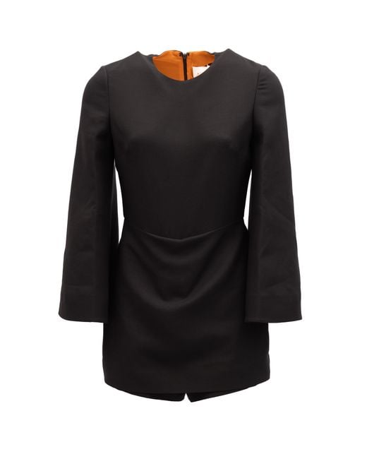 Valentino Garavani Black Mini Dress With Flared Sleeves