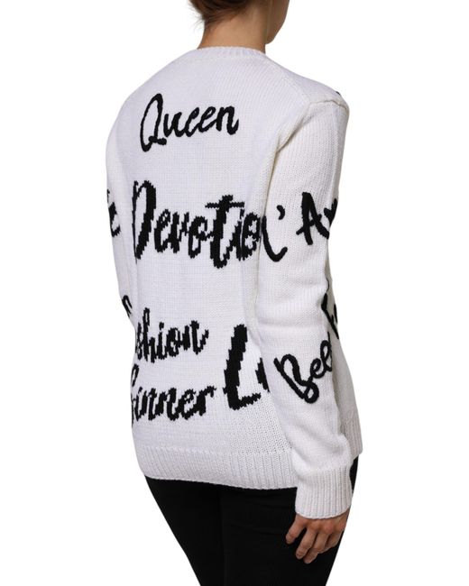 Dolce & Gabbana Gray Wool Knit Crew Neck Pullover Sweater