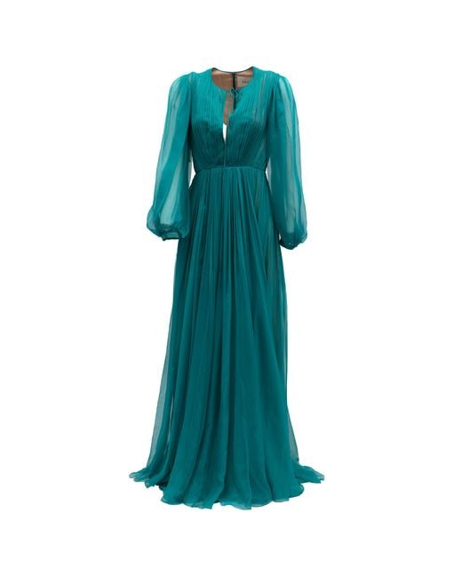 Valentino Garavani Green Long Cocktail Dress