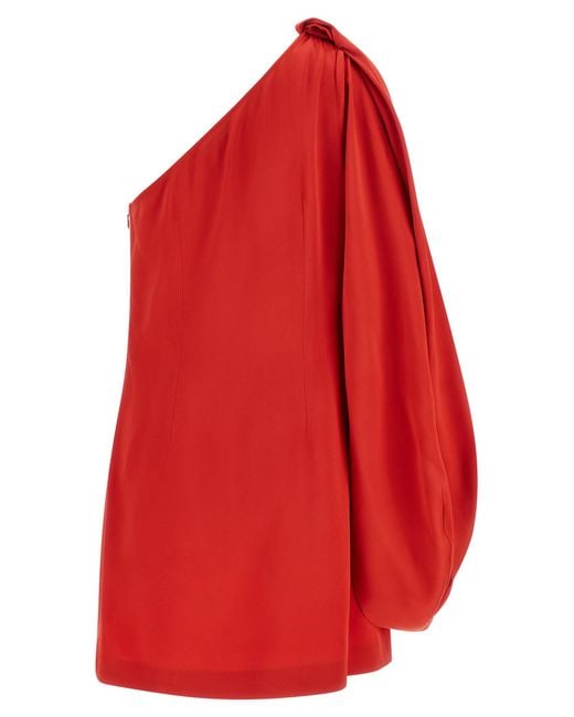 Stella McCartney Red Acetate Short Dress