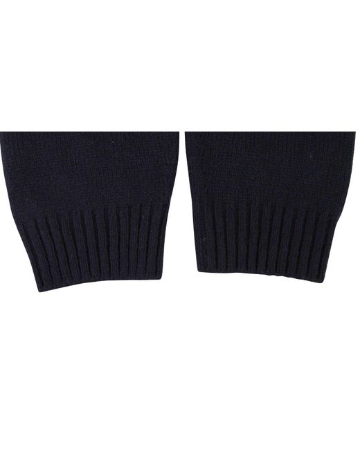 Gucci Blue Cashmere Wool Sweater With Bird Patch (Medium) for men