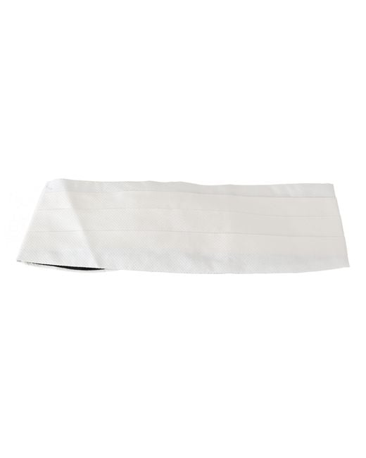 Dolce & Gabbana Black Waist Belt 100% Silk Cummerbund for men