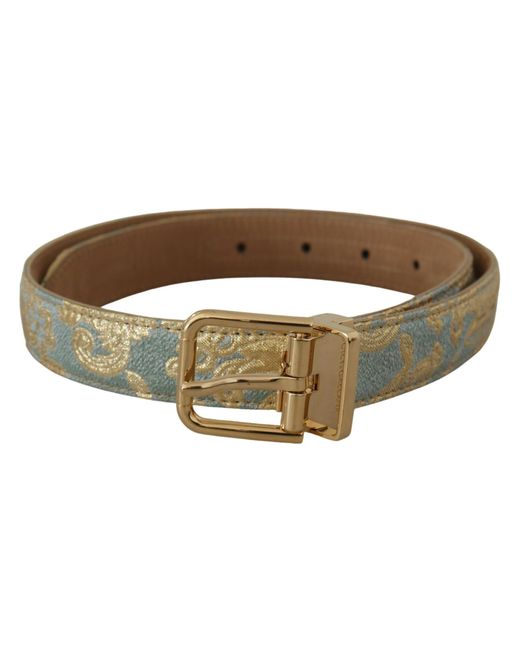 Dolce & Gabbana Black Elegant Light Leather Belt With Buckle