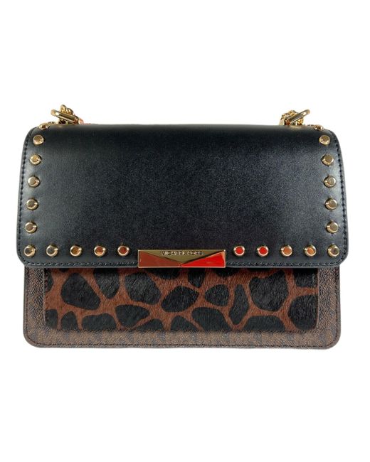 Michael Kors Jade Gusset Leather Convertible Crossbody Shoulder Bag in