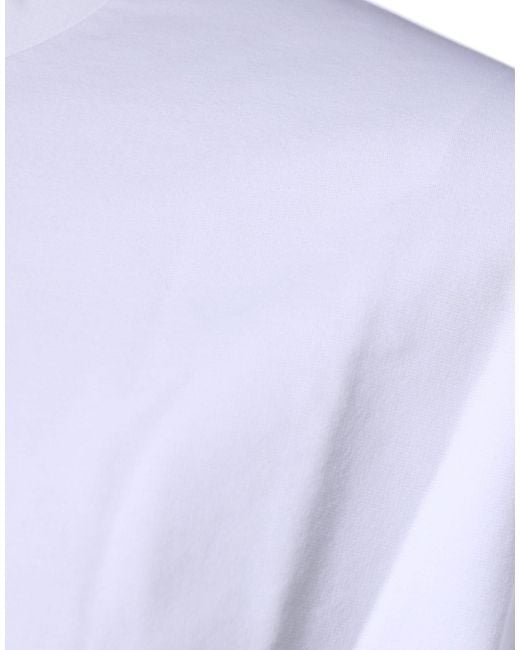 Dolce & Gabbana Blue Dg Logo Cotton Crew Neck T-Shirt for men