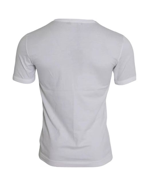 Dolce & Gabbana Gray Love Appliqu Tshirt Tsh86383 for men