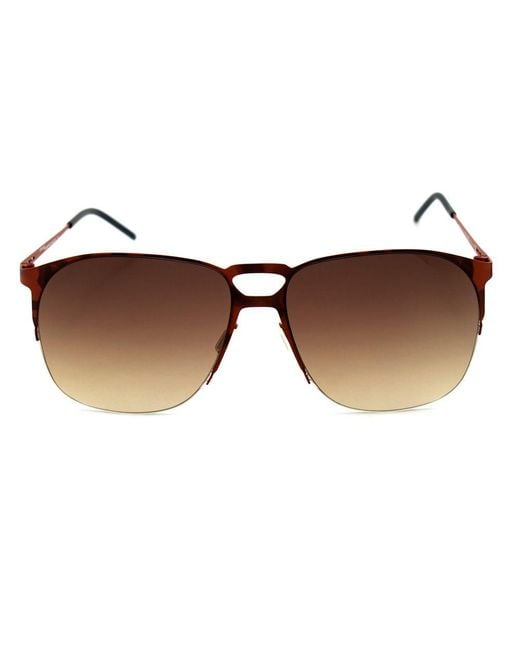 Italia Independent Brown Metal Sunglasses