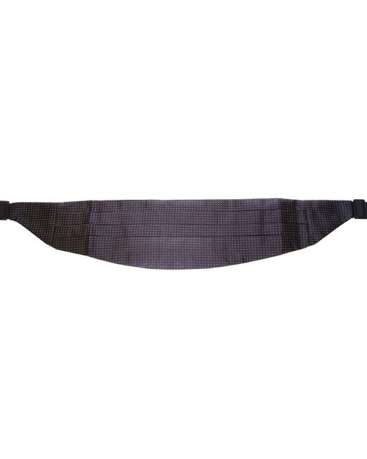 Dolce & Gabbana Black Elegant Silk Cummerbund With Polka Dots for men