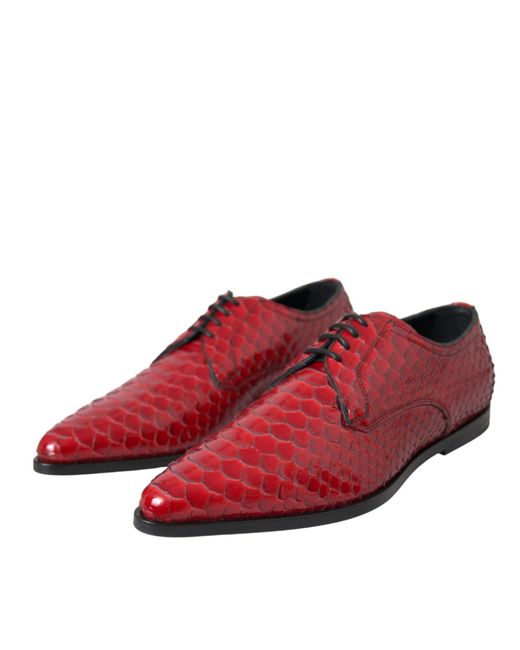 Dolce & Gabbana Textured Varnished Derby Formal Shoes for men