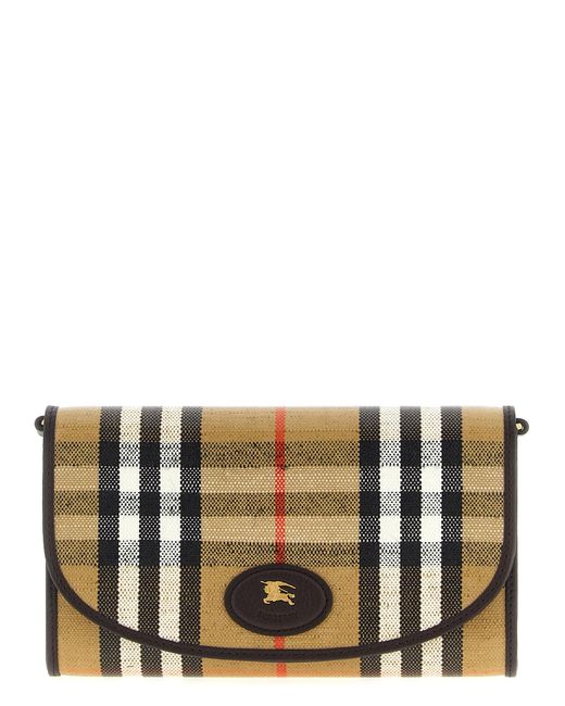 Burberry Gray 'Highlands' Wallet On Chain