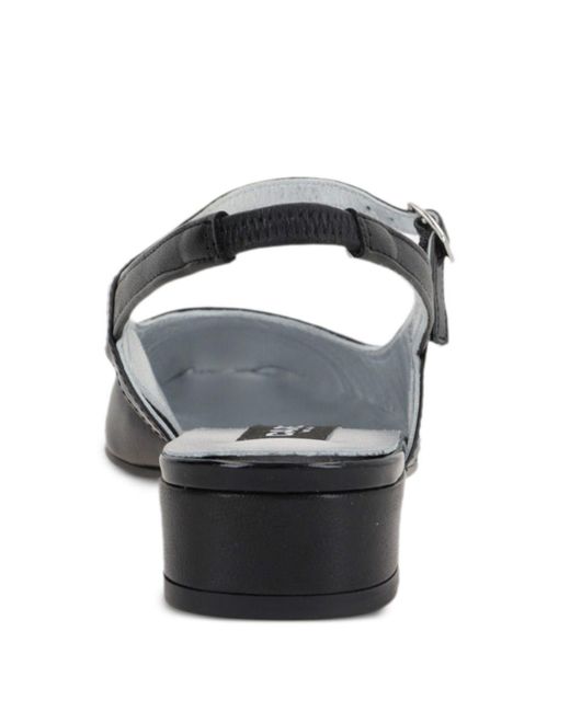 CAREL PARIS Black Oceano Leather Slingback Ballets