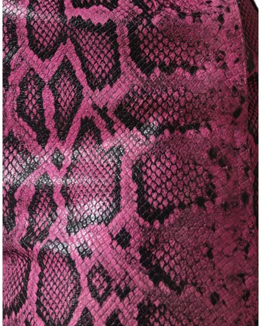 Dolce & Gabbana Purple Leather High Waist Hot Pants Shorts