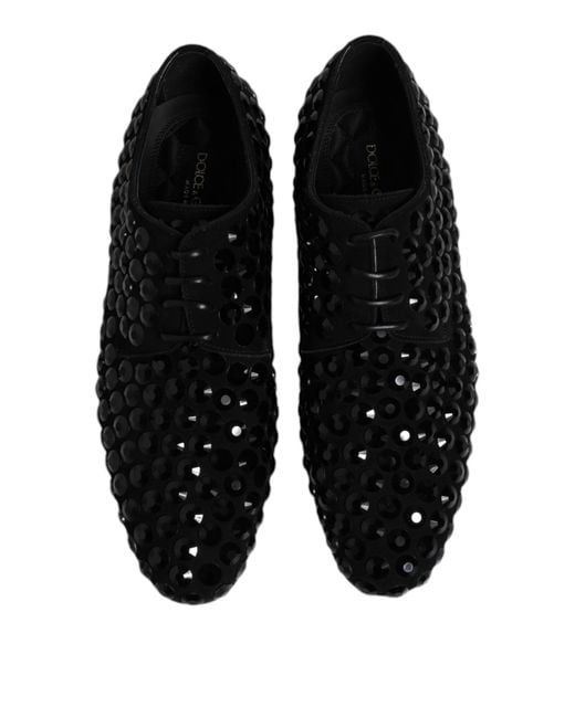 Dolce & Gabbana Black Laced Shoes for men