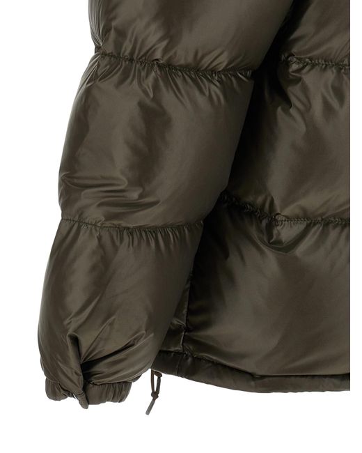 Prada Green Recycled Polyamide Full-Length Jacket for men