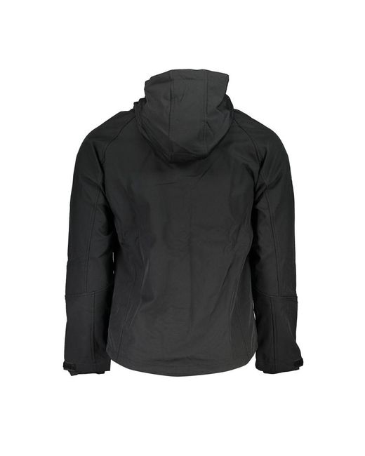 Gianmarco Venturi Black Polyester Jacket for men