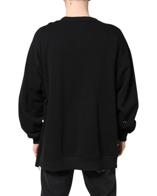Dolce & Gabbana Black Dg Logo Knit Sweater for men