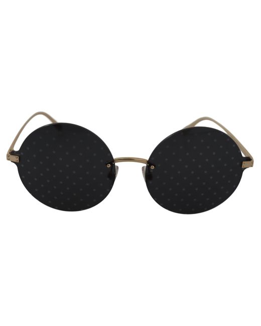 Dolce & Gabbana Dotted Lens Eyewear Dg2228 Sunglasses in Black | Lyst