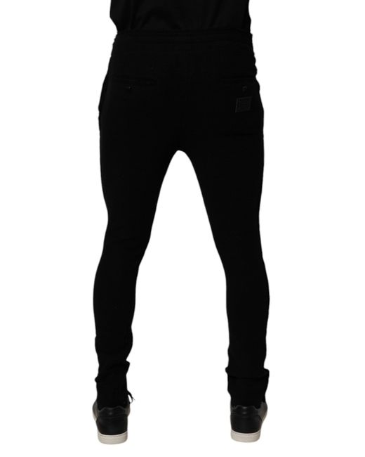 Dolce & Gabbana Black Slim Fit Joggers for men