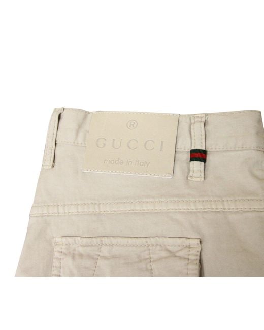 Gucci Natural Dirty Washed Casual Pants (G 46 30 Us) for men