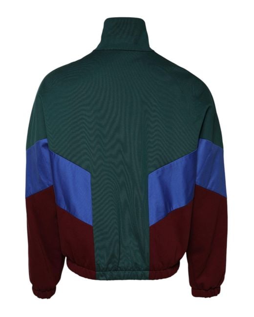 Dolce & Gabbana Blue Colorblock Track Jacket for men
