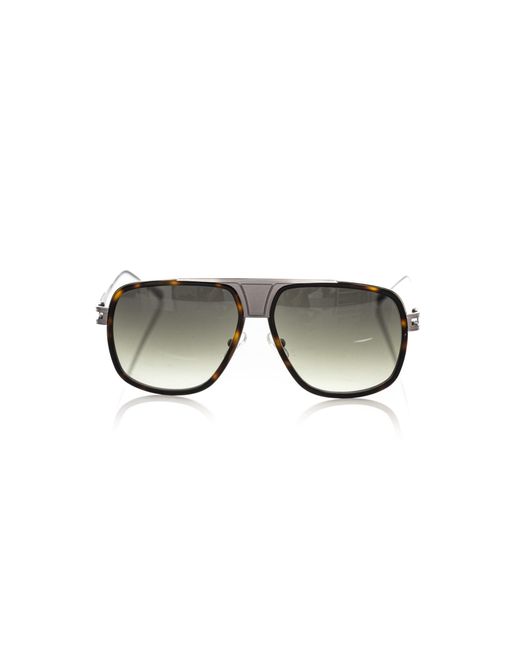 Frankie Morello Brown Metallic Fiber Sunglass for men