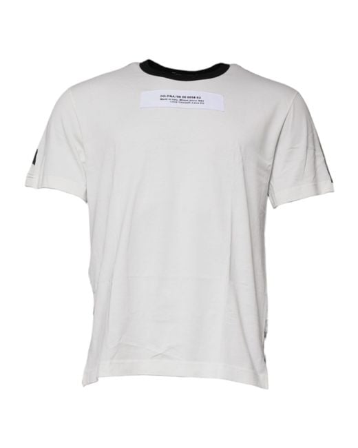 Dolce & Gabbana Black Camouflage Crew Neck T-Shirt Cotton for men