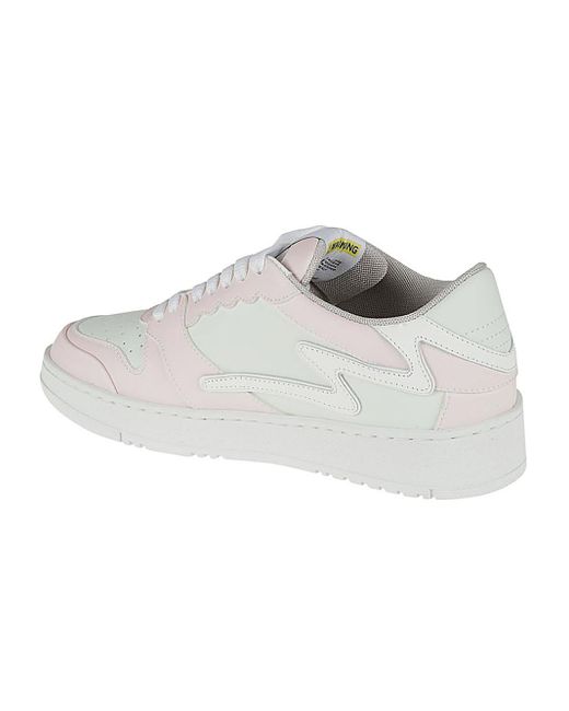 METAL GIENCHI White Icx Low Leather Sneakers